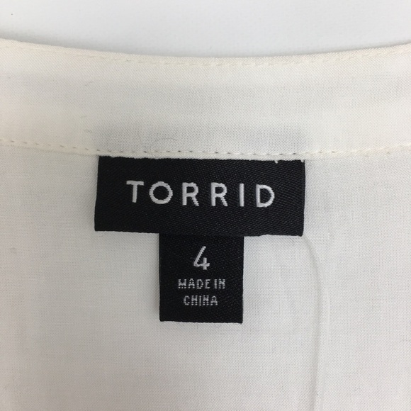 Torrid Blue Dip Dye Challis Ombré Dolman Blouse Top Dolman Fit NEW Women’s Sz 4X - Picture 8 of 15